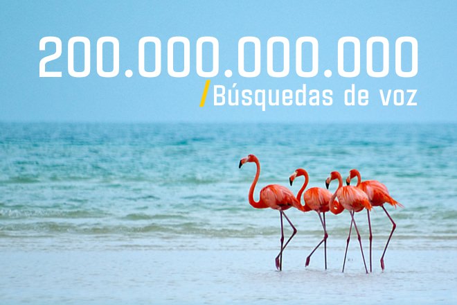 200 000 000 000 de Busquedas por voz